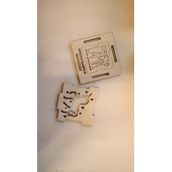 Kit  Licorne - lampe cube en bois à monter - dessin Licorne