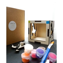 Kit lampe en bois à monter - cretalampe